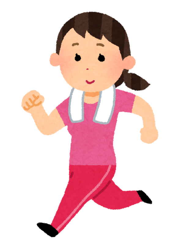 ランニングをする女性